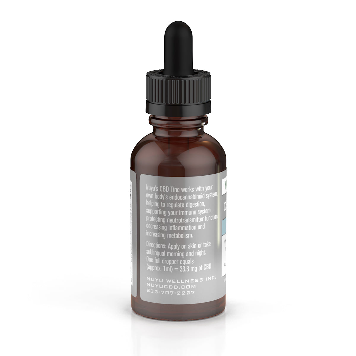 NUYU 1000mg CBD Oil Tinc - Unflavored - 1oz, 30ml