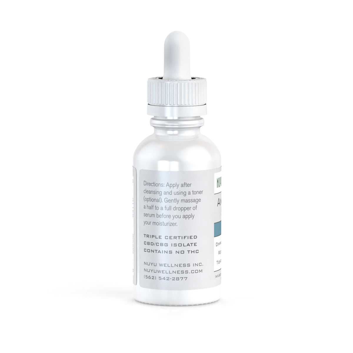NUYU Anti-Aging Serum - Botanical - 30ml | CBD: 200mg | CBG: 10mg