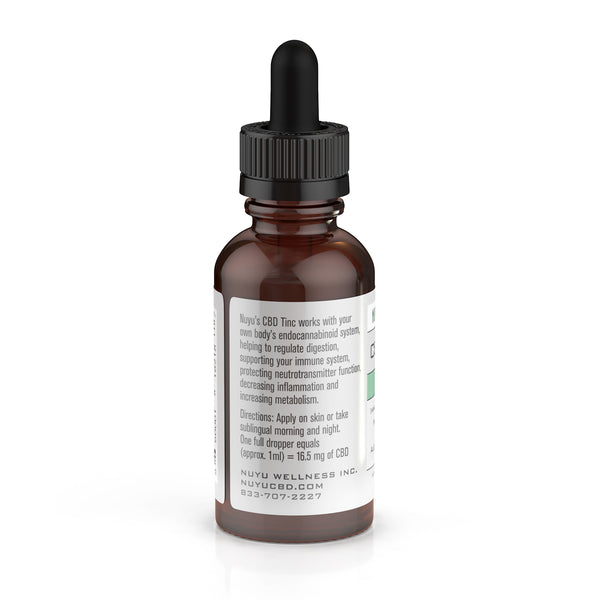 NUYU 500mg CBD Oil Tinc - Peppermint - 1oz, 30ml