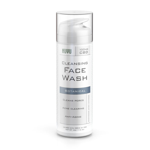 NUYU Cleansing Face Wash - Botanical - 4oz, 100mg of CBD