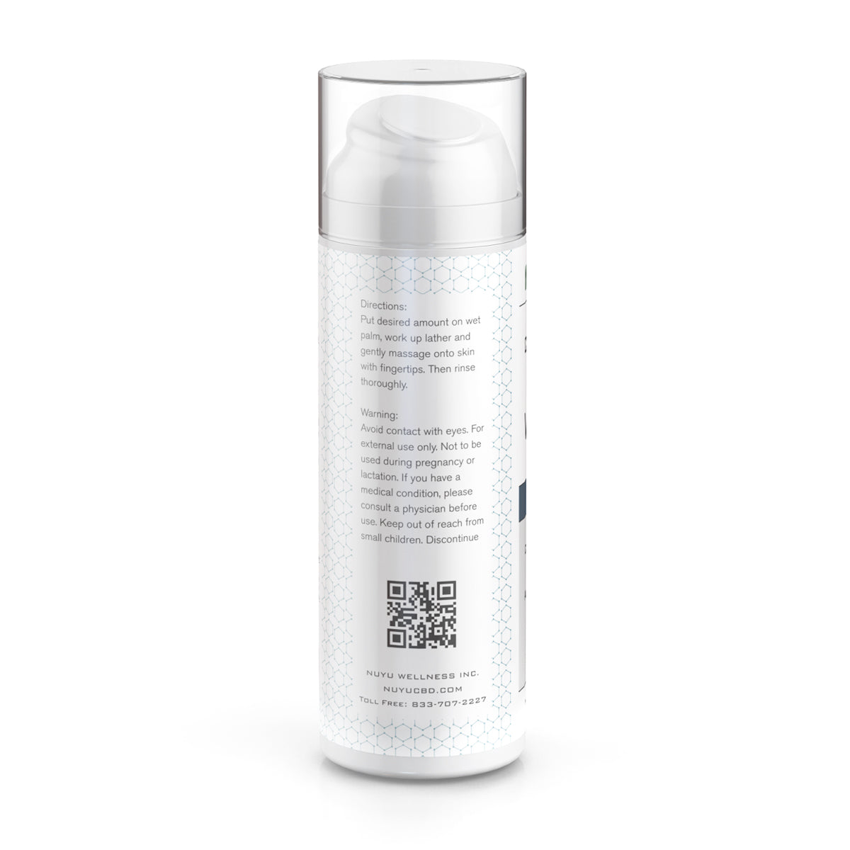NUYU Cleansing Face Wash - Botanical - 4oz, 100mg of CBD