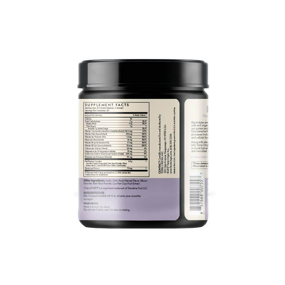 Electrolyte Powder Natural Hydration with Fuel Restore: Berry
