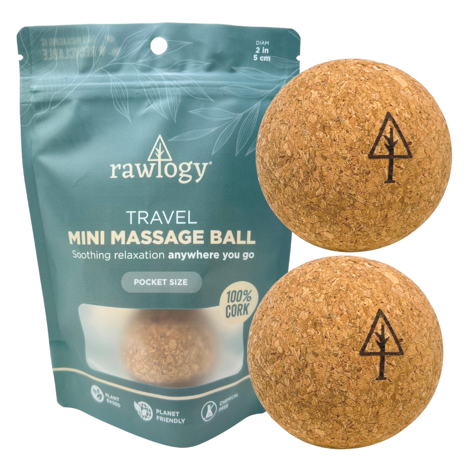 Rawlogy® Cork Massage Ball: Classic (2.5