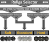 Rollga STANDARD - Medium Density Foam Rollers: Silver