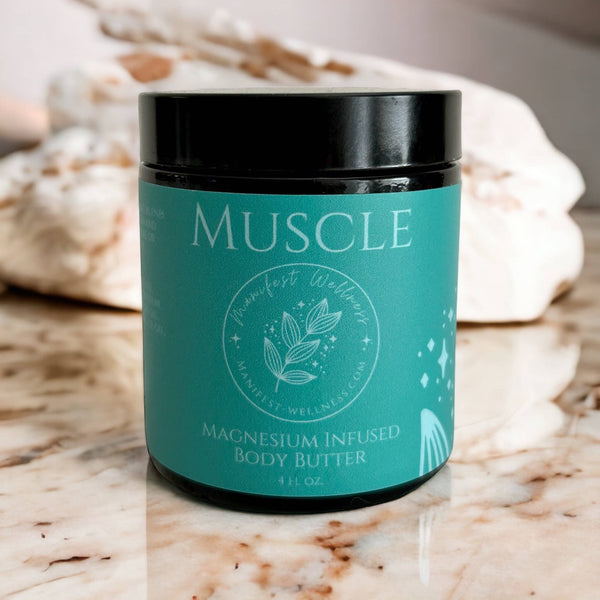 Magnesium Muscle Body Butter Organic Butters & Soothing Oils