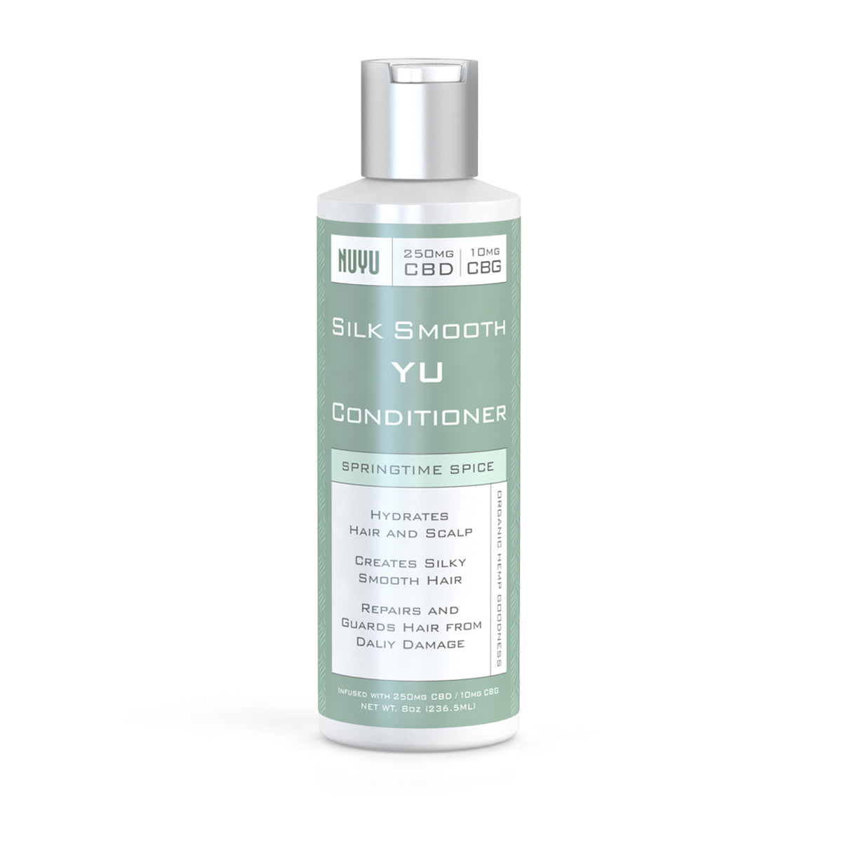 NUYU Silk Smooth YU Conditioner - Springtime Spice - 8oz | CBD: 250mg | CBG: 10mg