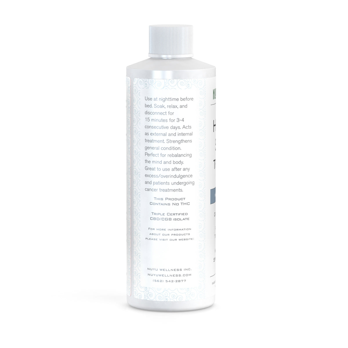 NUYU Herbal Soak Therapy - Herbal Scent - 8oz, 250mg of CBD / 10mg of CBG
